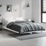White engineered wood bed frame 120x190 cm by vidaXL, Beds and slatted bases - Ref: Foro24-832293, Price: 115,82 €, Discount: %