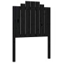 Estructura de cama individual con cabecero madera maciza negro de vidaXL, Camas y somieres - Ref: Foro24-3192260, Precio: 126...