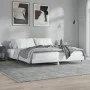 Estructura de cama madera de ingeniería blanco brillo 140x200cm de vidaXL, Camas y somieres - Ref: Foro24-832143, Precio: 136...