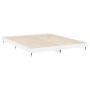 Estructura de cama madera de ingeniería blanco brillo 140x200cm de vidaXL, Camas y somieres - Ref: Foro24-832143, Precio: 138...