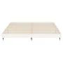 Glossy white engineered wood bed frame 140x200cm by vidaXL, Beds and slatted bases - Ref: Foro24-832143, Price: 136,28 €, Dis...