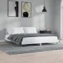 White engineered wood bed frame 200x200 cm by vidaXL, Beds and slatted bases - Ref: Foro24-832213, Price: 112,65 €, Discount: %