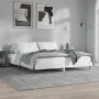 White engineered wood bed frame 200x200 cm by vidaXL, Beds and slatted bases - Ref: Foro24-832213, Price: 112,65 €, Discount: %