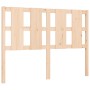 Bed frame with solid wood headboard 120x200 cm by vidaXL, Beds and slatted bases - Ref: Foro24-3192226, Price: 122,85 €, Disc...