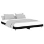 Estructura de cama madera de ingeniería negra 160x200 cm de vidaXL, Camas y somieres - Ref: Foro24-832230, Precio: 112,53 €, ...