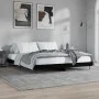 Black engineered wood bed frame 160x200 cm by vidaXL, Beds and slatted bases - Ref: Foro24-832230, Price: 111,10 €, Discount: %
