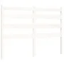 Double bed frame with white solid wood headboard by vidaXL, Beds and slatted bases - Ref: Foro24-3192007, Price: 126,42 €, Di...