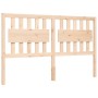 Double bed frame with solid wood headboard by vidaXL, Beds and slatted bases - Ref: Foro24-3192431, Price: 162,07 €, Discount: %
