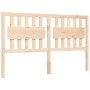 Double bed frame with solid wood headboard by vidaXL, Beds and slatted bases - Ref: Foro24-3192431, Price: 159,76 €, Discount: %