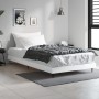 Bettgestell aus glänzend weißem Holzwerkstoff, 90 x 190 cm von vidaXL, Betten und Lattenroste - Ref: Foro24-832303, Preis: 90...