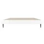 Glossy white engineered wood bed frame 90x190 cm by vidaXL, Beds and slatted bases - Ref: Foro24-832303, Price: 88,91 €, Disc...