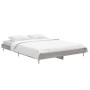 Sonoma gray engineered wood bed frame 140x190 cm by vidaXL, Beds and slatted bases - Ref: Foro24-832283, Price: 120,35 €, Dis...
