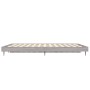 Sonoma gray engineered wood bed frame 140x190 cm by vidaXL, Beds and slatted bases - Ref: Foro24-832283, Price: 120,35 €, Dis...
