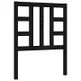 Estructura de cama individual con cabecero madera maciza negro de vidaXL, Camas y somieres - Ref: Foro24-3191935, Precio: 119...