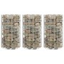 Circular gabion flowerbed 3 units galvanized steel Ø30x50 cm by vidaXL, Pots and planters - Ref: Foro24-152019, Price: 45,83 ...