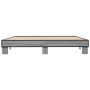 Estructura cama madera ingeniería metal gris Sonoma 200x200 cm