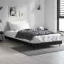 Black engineered wood bed frame 90x190 cm by vidaXL, Beds and slatted bases - Ref: Foro24-832302, Price: 84,60 €, Discount: %