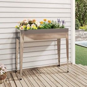 Jardinera de acero galvanizado 100,5x40,5x90 cm de vidaXL, Maceteros y jardineras - Ref: Foro24-152262, Precio: 53,40 €, Desc...