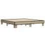 Estructura cama madera ingeniería metal roble Sonoma 160x200 cm
