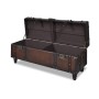 3-teiliges Set brauner Aufbewahrungsbänke von vidaXL, Bänke für Hallen und Lager - Ref: Foro24-240551, Preis: 268,90 €, Rabat...