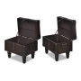 3-teiliges Set brauner Aufbewahrungsbänke von vidaXL, Bänke für Hallen und Lager - Ref: Foro24-240551, Preis: 268,90 €, Rabat...