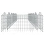 Arriate de gaviones forma arco hierro galvanizado 600x100x50 cm