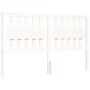 Weißer Massivholzbettrahmen mit Kopfteil 160x200 cm von vidaXL, Betten und Lattenroste - Ref: Foro24-3192437, Preis: 166,94 €...