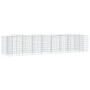 Arriate de gaviones forma arco hierro galvanizado 400x100x100cm