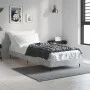 Estructura de cama madera de ingeniería gris hormigón 75x190 cm de vidaXL, Camas y somieres - Ref: Foro24-832313, Precio: 75,...