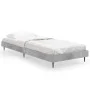 Estructura de cama madera de ingeniería gris hormigón 75x190 cm de vidaXL, Camas y somieres - Ref: Foro24-832313, Precio: 75,...