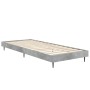 Betongrauer Bettrahmen aus Holzwerkstoff, 75 x 190 cm von vidaXL, Betten und Lattenroste - Ref: Foro24-832313, Preis: 76,77 €...