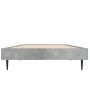 Betongrauer Bettrahmen aus Holzwerkstoff, 75 x 190 cm von vidaXL, Betten und Lattenroste - Ref: Foro24-832313, Preis: 76,77 €...