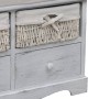 Weißer Paulownia-Holz-Aufbewahrungsbank 62x33x42 cm von vidaXL, Bänke für Hallen und Lager - Ref: Foro24-240790, Preis: 112,6...