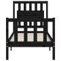 Single bed frame with black solid wood headboard by vidaXL, Beds and slatted bases - Ref: Foro24-3192390, Price: 128,41 €, Di...