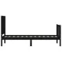 Single bed frame with black solid wood headboard by vidaXL, Beds and slatted bases - Ref: Foro24-3192390, Price: 126,65 €, Di...