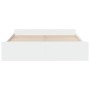 Estructura cama con cajones madera ingeniería blanca 200x200 cm