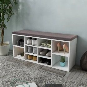 Schuhschrank mit 10 Fächern in Weiß von vidaXL, Bänke für Hallen und Lager - Ref: Foro24-242554, Preis: 97,65 €, Rabatt: %