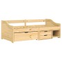 IRUN sofa bed with 3 solid pine wood drawers 90x200cm by vidaXL, Beds and slatted bases - Ref: Foro24-3185213, Price: 325,43 ...