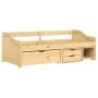 IRUN sofa bed with 3 solid pine wood drawers 90x200cm by vidaXL, Beds and slatted bases - Ref: Foro24-3185213, Price: 319,63 ...