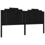 Estructura de cama con cabecero madera maciza negro 200x200 cm de vidaXL, Camas y somieres - Ref: Foro24-3192320, Precio: 230...