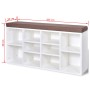 Schuhschrank mit 10 Fächern in Weiß von vidaXL, Bänke für Hallen und Lager - Ref: Foro24-242554, Preis: 97,65 €, Rabatt: %