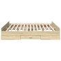Cama con cajones madera ingeniería roble Sonoma 180x200 cm
