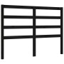 Bed frame with black solid wood headboard 140x190 cm by vidaXL, Beds and slatted bases - Ref: Foro24-3191890, Price: 167,45 €...