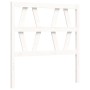 Weißer Massivholzbettrahmen mit Kopfteil 90x200 cm von vidaXL, Betten und Lattenroste - Ref: Foro24-3192477, Preis: 96,41 €, ...