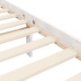 Weißer Massivholzbettrahmen mit Kopfteil 90x200 cm von vidaXL, Betten und Lattenroste - Ref: Foro24-3192477, Preis: 96,41 €, ...