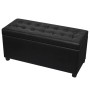 Kunstleder-Schwarzer Aufbewahrungshocker von vidaXL, Bänke für Hallen und Lager - Ref: Foro24-242407, Preis: 103,27 €, Rabatt: %