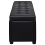 Kunstleder-Schwarzer Aufbewahrungshocker von vidaXL, Bänke für Hallen und Lager - Ref: Foro24-242407, Preis: 103,27 €, Rabatt: %