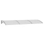 Marquesina de puerta policarbonato gris 300x100 cm