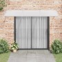Marquesina de puerta policarbonato gris 300x100 cm