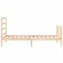 Estructura de cama con cabecero madera maciza 90x190 cm de vidaXL, Camas y somieres - Ref: Foro24-3191871, Precio: 87,73 €, D...